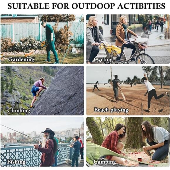 3 Pack Mens Outdoor Wide Brim Fishing Hat,UPF 50+ Sun Protection Cap - Picture 7 of 8